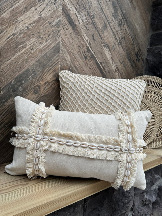 Aberto Design Funda de Cojín Beige 30 x 50 cm Aberto Design Funda de Cojín Beige 30 x 50 cm